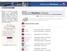 Tablet Screenshot of parties-and-elections.eu
